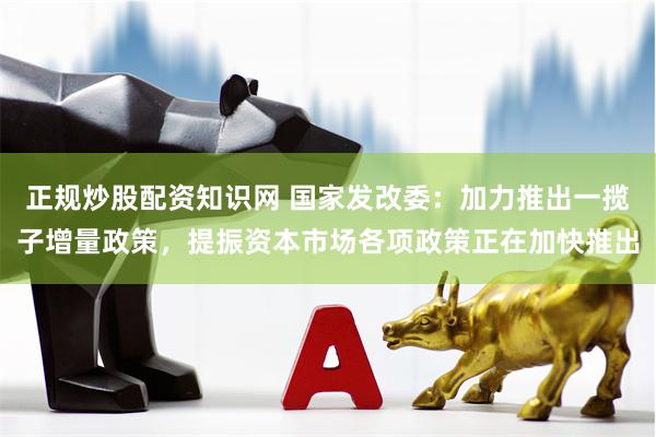 正规炒股配资知识网 国家发改委：加力推出一揽子增量政策，提振资本市场各项政策正在加快推出