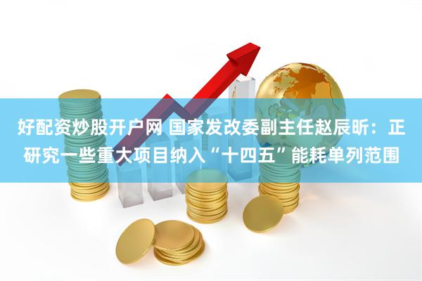 好配资炒股开户网 国家发改委副主任赵辰昕：正研究一些重大项目纳入“十四五”能耗单列范围