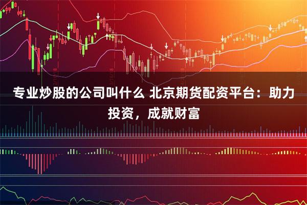 专业炒股的公司叫什么 北京期货配资平台：助力投资，成就财富